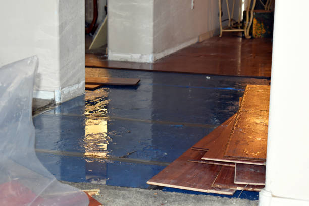 Professional Sewage Cleanup technician working in Mooresville, NC